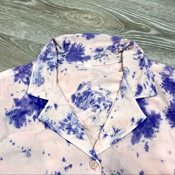 BP Purple and Cream Button Down Shirt - Picture 4 of 6